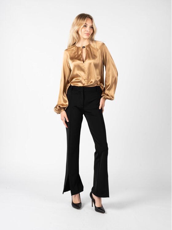 PINKO PINKO Spodnie materiałowe 1G18L4 A04I Czarny Slim Fit