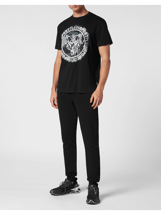 Plein Sport Plein Sport T-Shirt 13039 Czarny Regular Fit