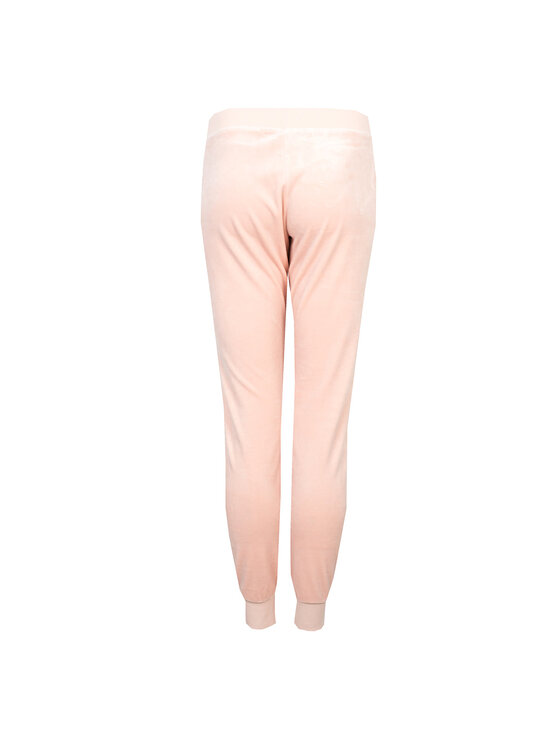 Juicy Couture Juicy Couture Kalhoty z materiálu WTKB86109B | Zuma Pant Růžová Slim Fit