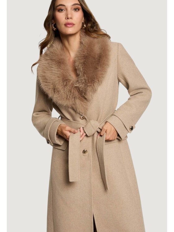 Morgan De Toi Morgan De Toi Cappotto 252-GPEAKS Beige To Fit