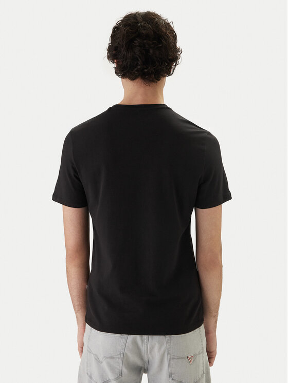 Guess Guess Tričko F6GI02 J1314 Čierna Slim Fit