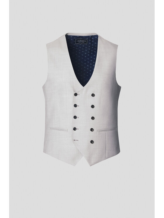 Lancerto Lancerto Kamizelka Genova KA073125000001 Szary Slim Fit