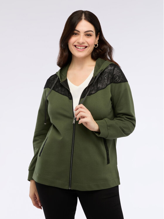 Fiorella Rubino Fiorella Rubino Felpa G907L008564N035 Verde A-Line Fit