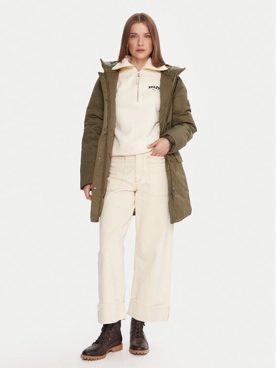 Tommy Hilfiger Tommy Hilfiger Parka WW0WW46533 Zelena Relaxed Fit