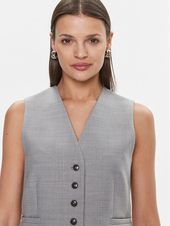 Herskind Herskind Елек Mister 5004879 Сив Regular Fit