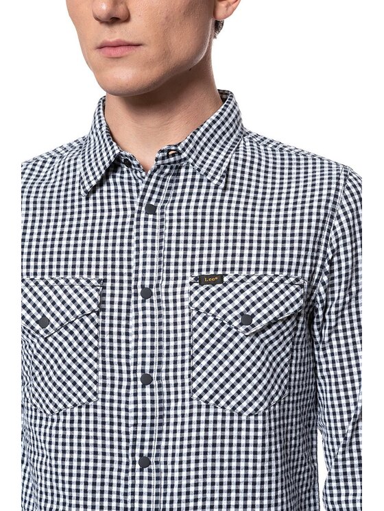 Lee Lee Camicia WESTERN SHIRT Bianco Slim Fit