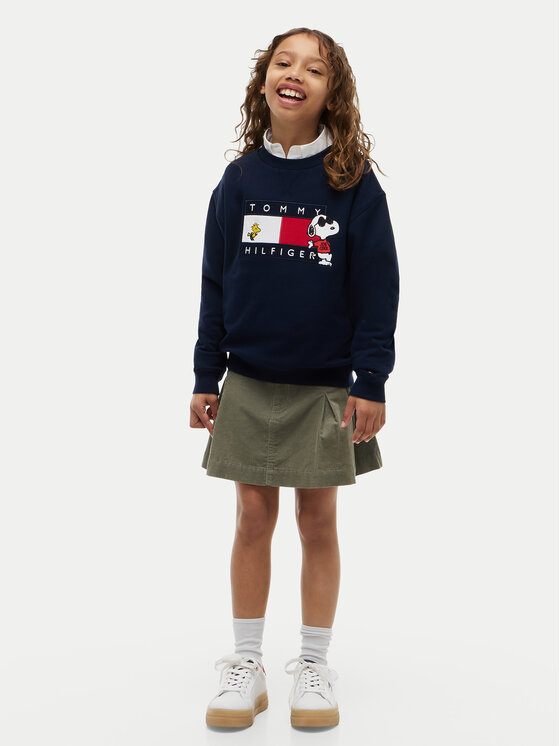 Tommy Hilfiger Tommy Hilfiger Džemperis ar kapuci Peanuts KS0KS00764 Tumši zils Regular Fit