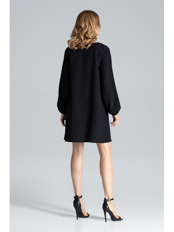 FIGL FIGL Φόρεμα M566 Μαύρο Regular Fit