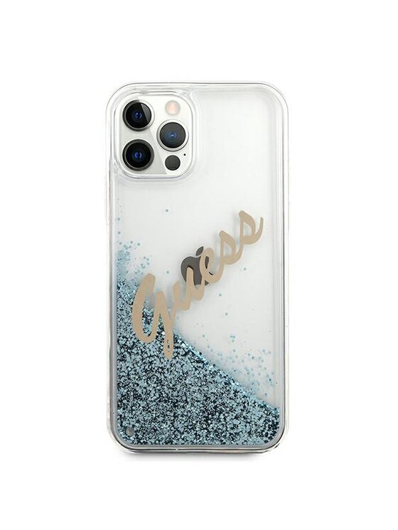 Guess Guess Etui na telefon iPhone 12 Pro Max Niebieski