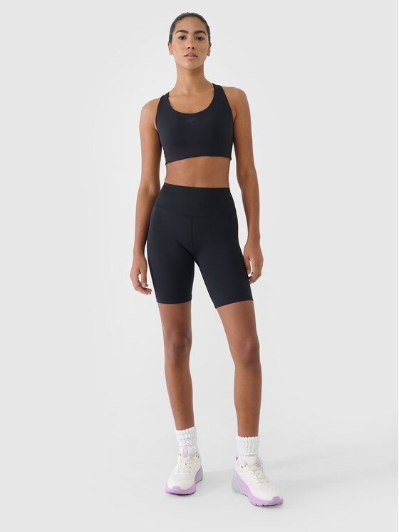 4F 4F Legginsy MULTI ACTIVE Czarny Slim Fit