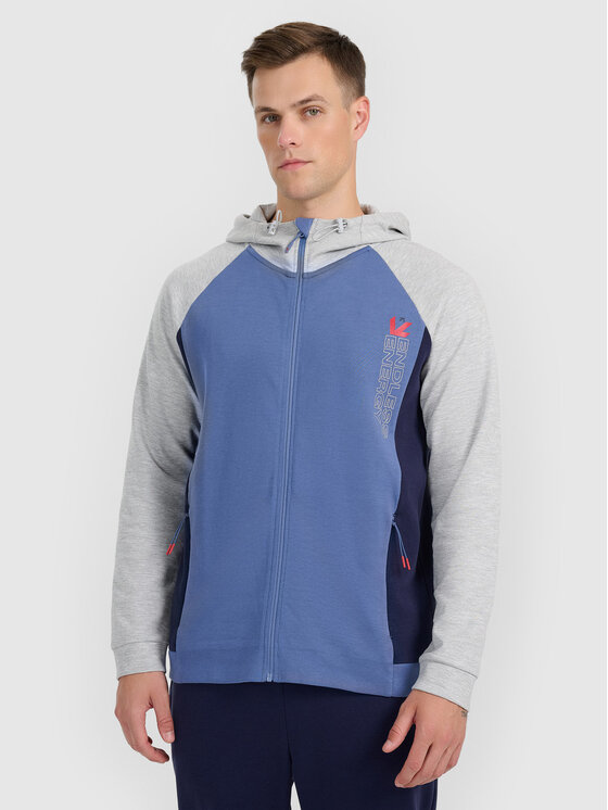 4F 4F Bluza VICTORY FIT Szary jasny Regular Fit