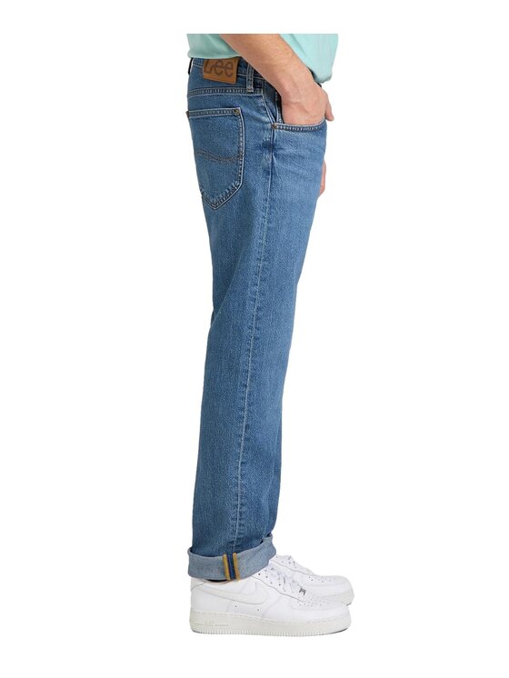 Lee Lee Jeansy DAREN ZIP FLY Niebieski Straight Fit