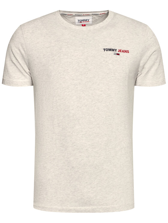 Tommy Jeans T-shirt Tjm Chest Corp Tee DM0DM09401 Grigio Regular Fit •  Modivo.it
