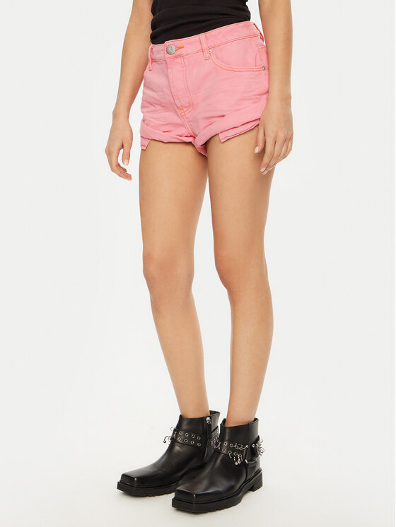 One Teaspoon Pantaloncini di jeans Bandits 26780 Rosa Regular Fit, taglia : 30