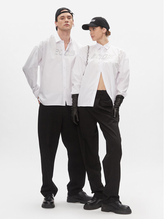 2005 2005 Hemd Glittered Weiß Relaxed Fit