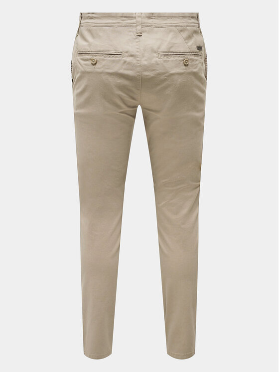 Only & Sons Only & Sons Чино панталони Mark Luca 22028144 Бежов Slim Fit