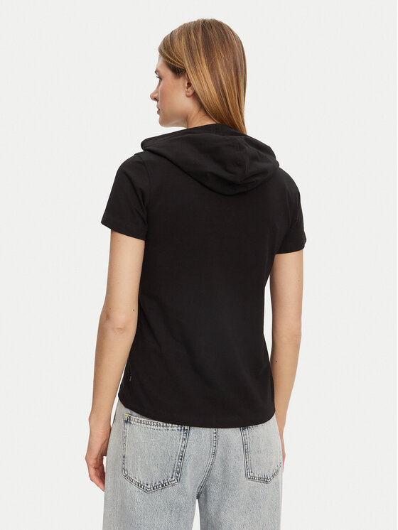 Guess Guess T-Shirt W5GP28 J1314 Czarny Regular Fit