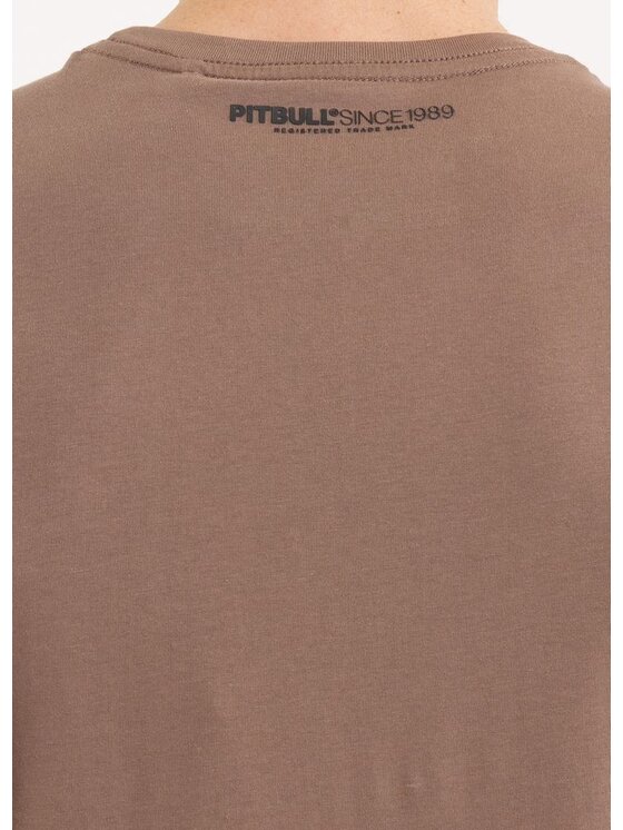 PITBULL PITBULL T-Shirt Koszulka męska CASINO S Brązowy Regular Fit