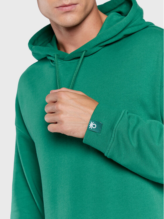 United Colors Of Benetton United Colors Of Benetton Суитшърт 3J68U2001 Зелен Regular Fit