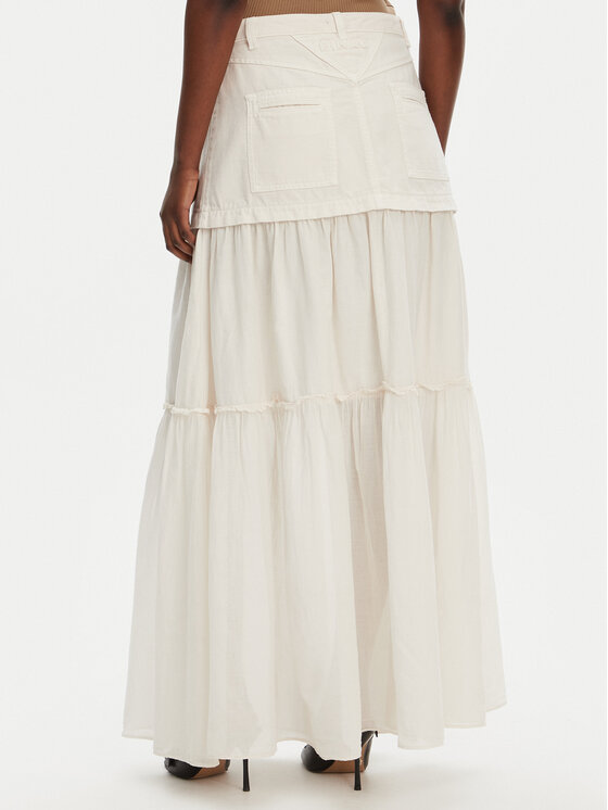 PINKO PINKO Fustă maxi Kenny 105252 A2MI Écru Regular Fit