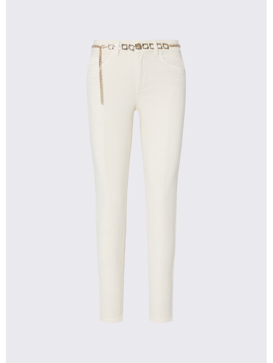 Liu Jo Liu Jo Pantaloni di tessuto UF6013T690A30905 Bianco Regular Fit