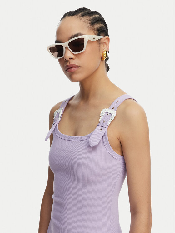 Versace Jeans Versace Jeans Kasdieninė suknelė 80HAO943 J0198 Violetinė Slim Fit