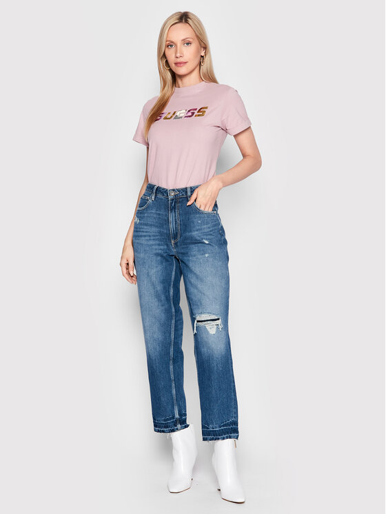 T-shirt Chryssa V2YI04 I3Z11 Rosa Regular Fit