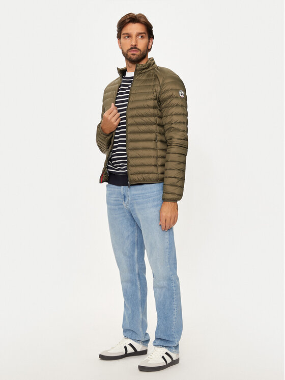 Jott Jott Vatovaná bunda Mat P000MDOW02 Zelená Slim Fit