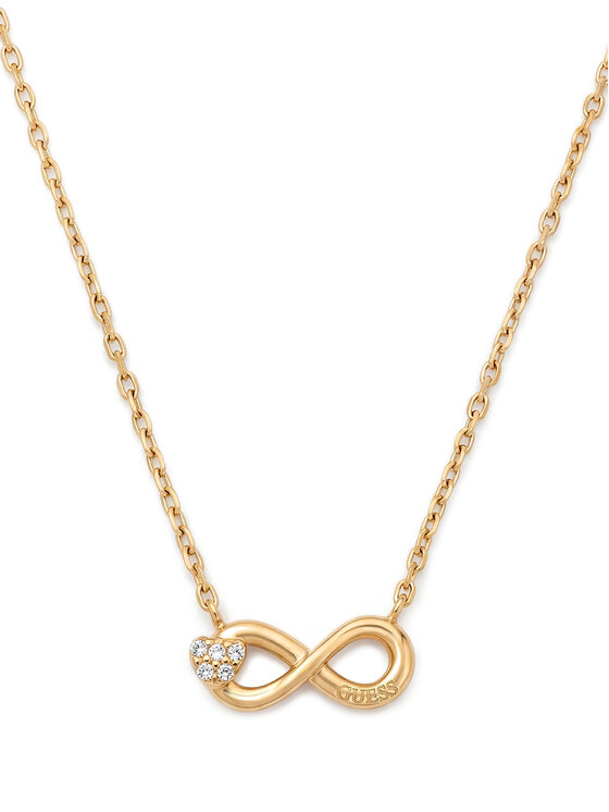 Guess Guess Naszyjnik JUBN06 047JW Złoty