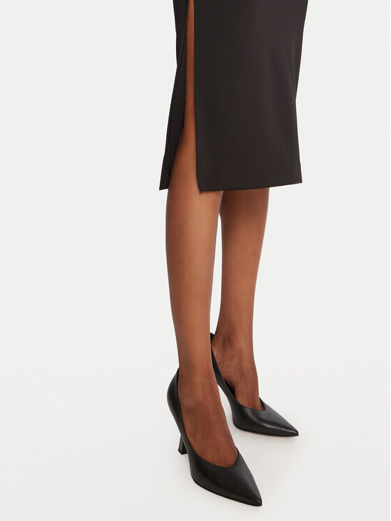 Rinascimento Rinascimento Коктейльна сукня CFC0125334003 Чорний Slim Fit