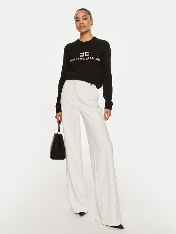 Elisabetta Franchi Elisabetta Franchi Пуловер MK-64-S46E2-V300 Черен Regular Fit