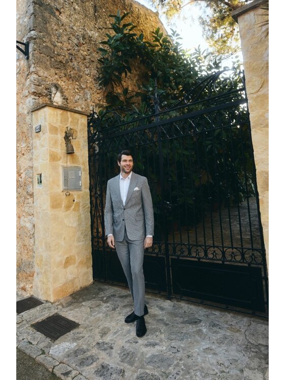 Pako Lorente Pako Lorente Garnitur P25SF-4X-025 Szary Slim Fit