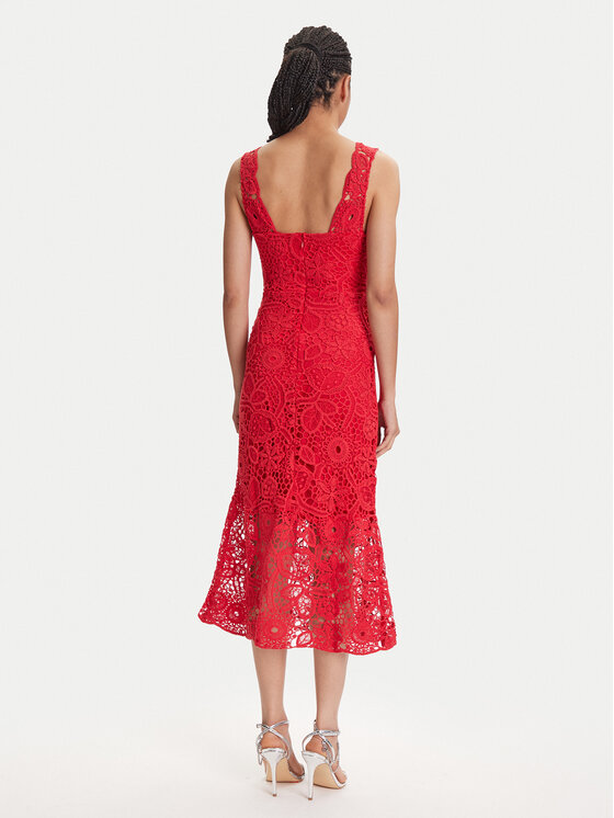 Guess Guess Sukienka koktajlowa W5YK0U WHF50 Czerwony Regular Fit