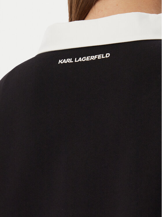 KARL LAGERFELD KARL LAGERFELD Світшот B4W20062 Чорний Regular Fit