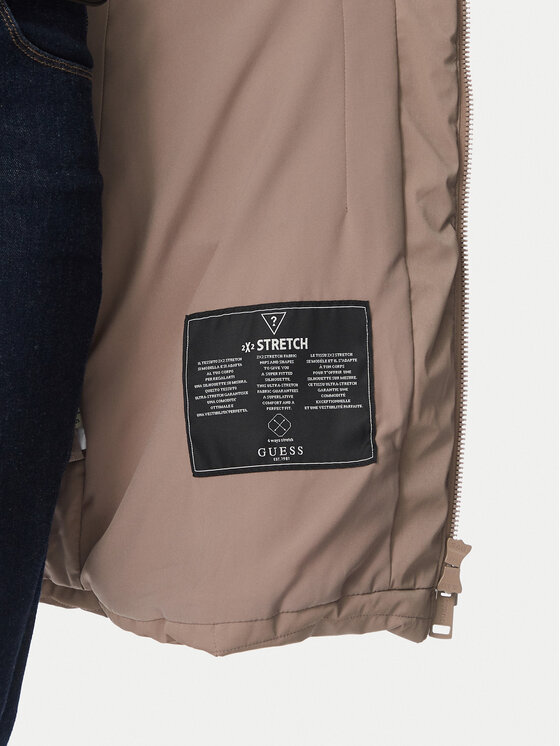 Guess Guess Зимно яке W4BL61 WGLZ0 Тъмнобежов Slim Fit
