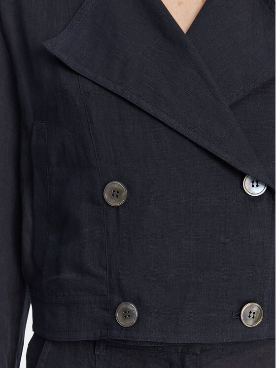 Marella Marella Trench Flavio 2513041094 Blu scuro Relaxed Fit