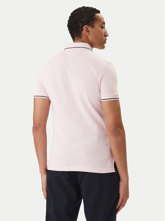 Tommy Hilfiger Tommy Hilfiger Pólóing Seasonal MW0MW39993 Rózsaszín Slim Fit
