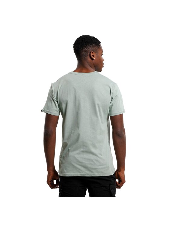 Alpha Industries Alpha Industries Tričko AI.100501-680-XXL Zelená Basic Fit