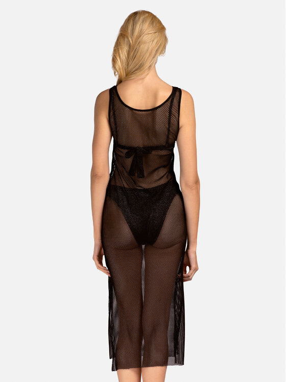 Miss Lou Miss Lou Vestito da spiaggia O-MM3-CZ Nero