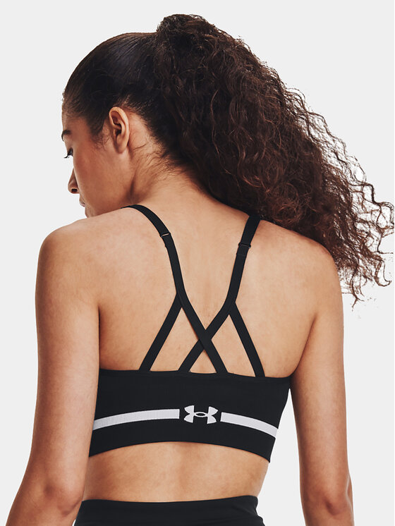 Under Armour Under Armour Sutien sport Ua Seamless Low Long Bra 1357719-001 Negru Compression Fit