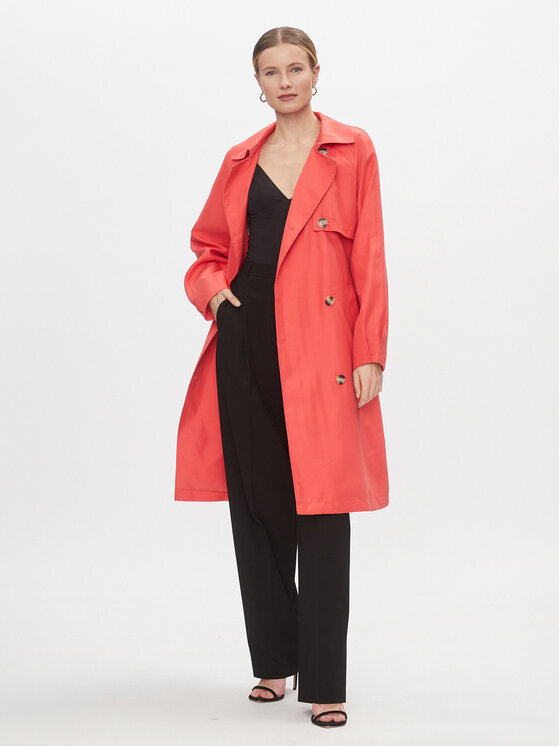 Vero Moda Vero Moda Trencz Doreen 10301287 Różowy Regular Fit