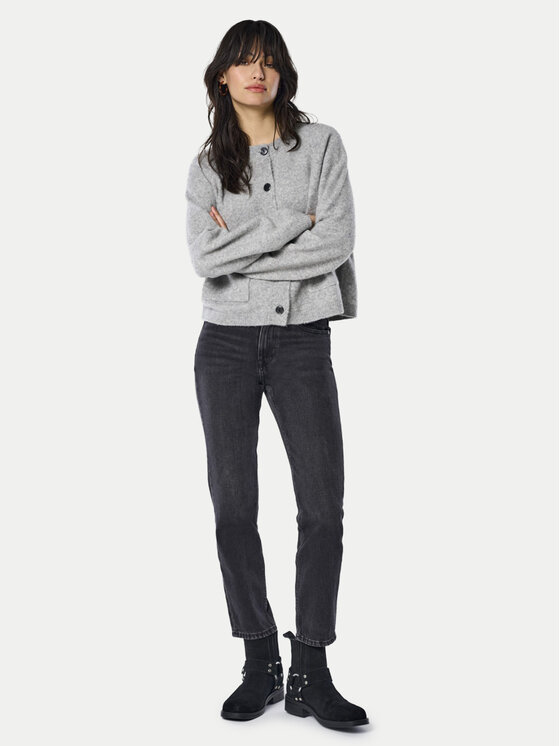 ONLY ONLY Jeansy Emily 15235780 Czarny Straight Fit