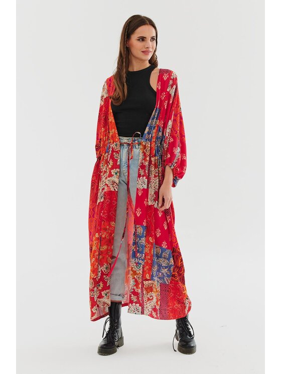 NAOKO NAOKO Každodenné šaty Boho Spirit Červená Regular Fit