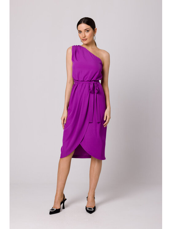 Makover Makover Vestito da giorno K160 Viola Regular Fit