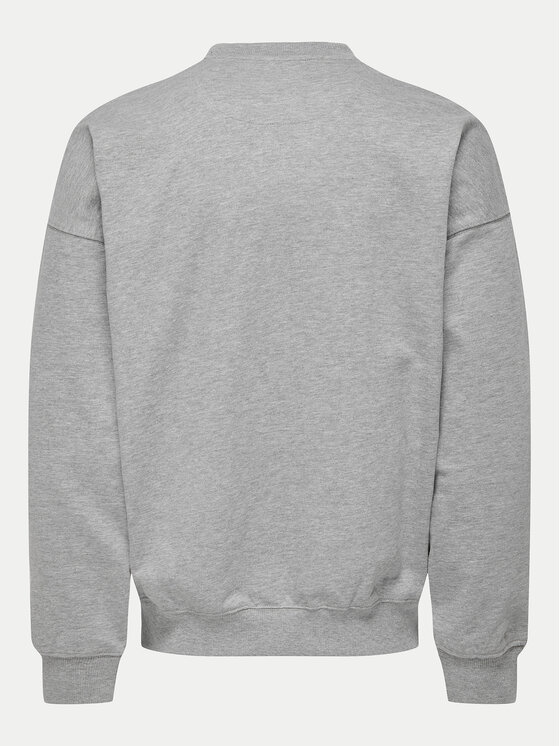 Only & Sons Only & Sons Суитшърт Alta 22030885 Сив Oversize