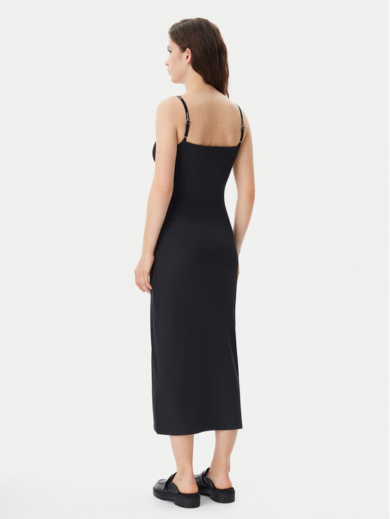 Calvin Klein Jeans Calvin Klein Jeans Sommerkleid Logo J20J225288 Schwarz Slim Fit