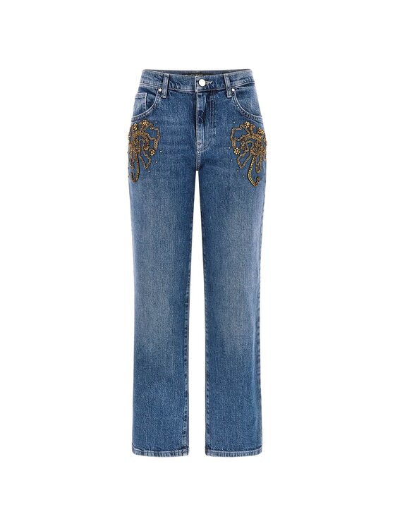 Guess Guess Jeansy 169323 Niebieski Straight Fit