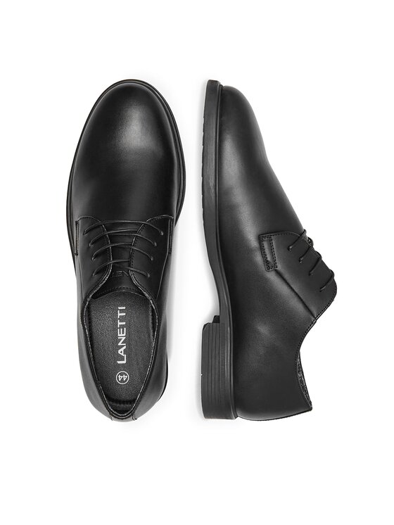 Lanetti Lanetti Halbschuhe DURAIN-19S MI08 Schwarz