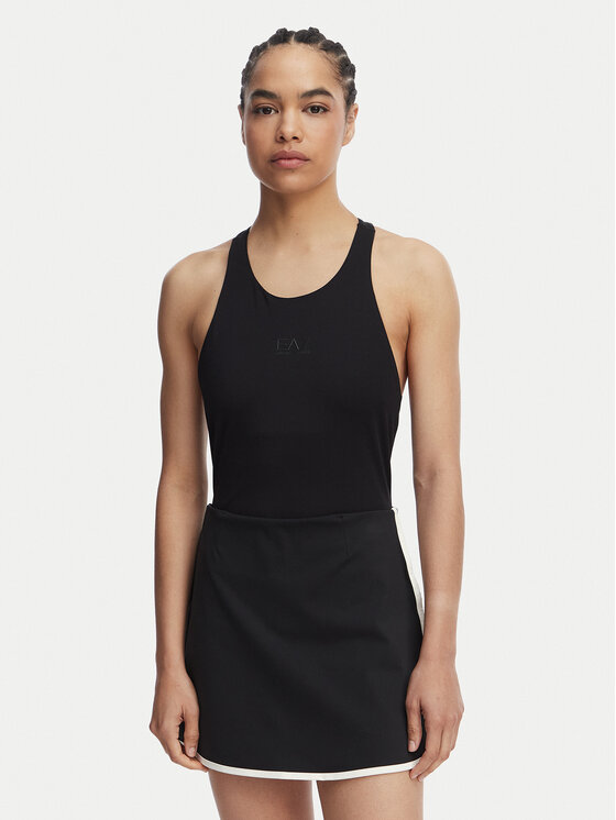 Ea7 Emporio Armani Damen Schwarz Body 7W001122 Af12625 Uc001 Slim Fit