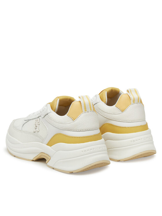 Tommy Hilfiger Tommy Hilfiger Laisvalaikio batai Th Chunky Runner FW0FW08474 Balta